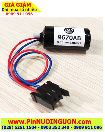 Pin Allen Bradley B9670AB; Pin nuôi nguồn Allen Bradley B9670AB Lithium 3V 2/3A 1800mAh chính hãng _Made in Japan (Xuất xứ NHẬT)